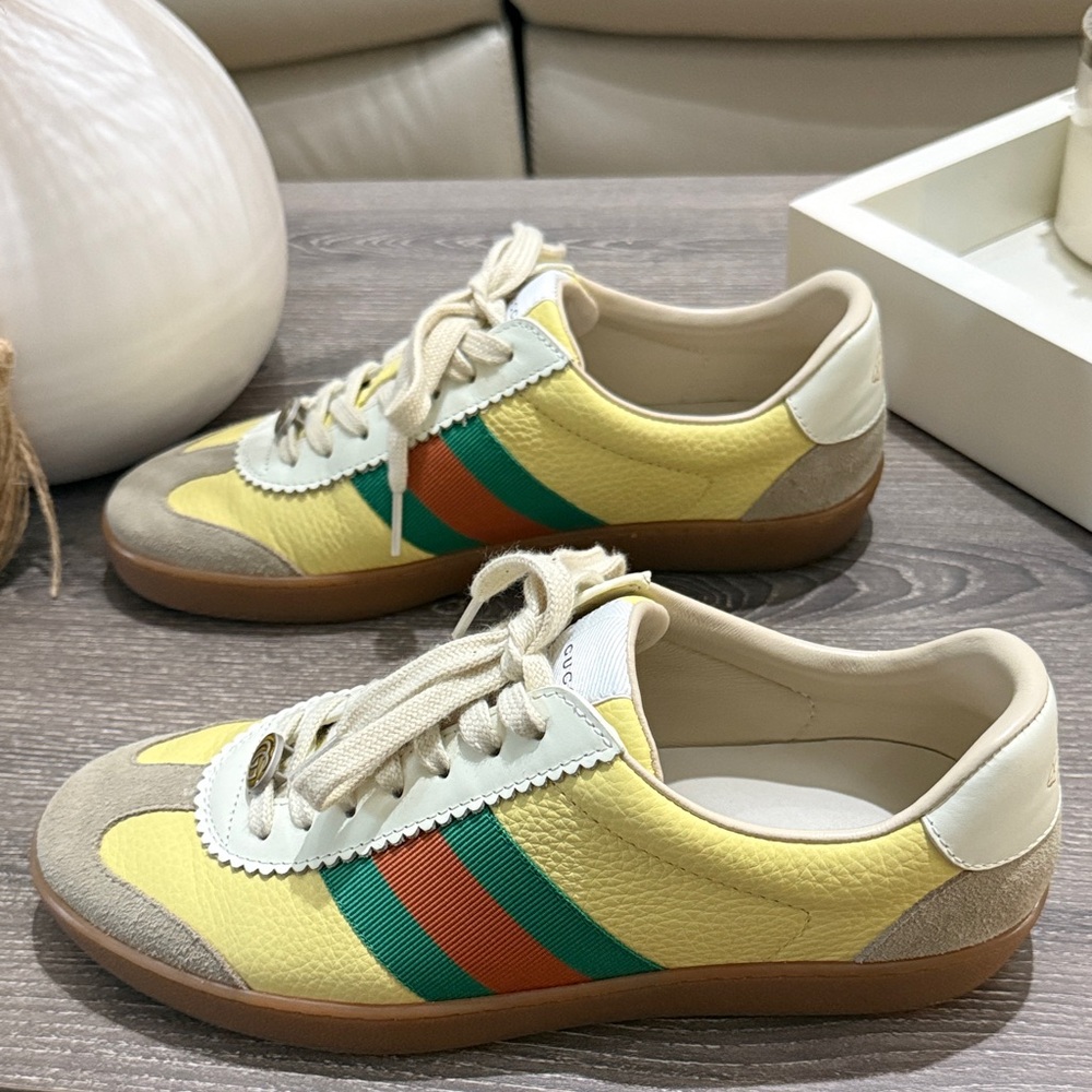 Gucci G74 Web Low Sneakers Oatmeal - Picture 4 of 7